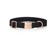 JET BLACK DOG COLLAR