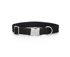 JET BLACK DOG COLLAR