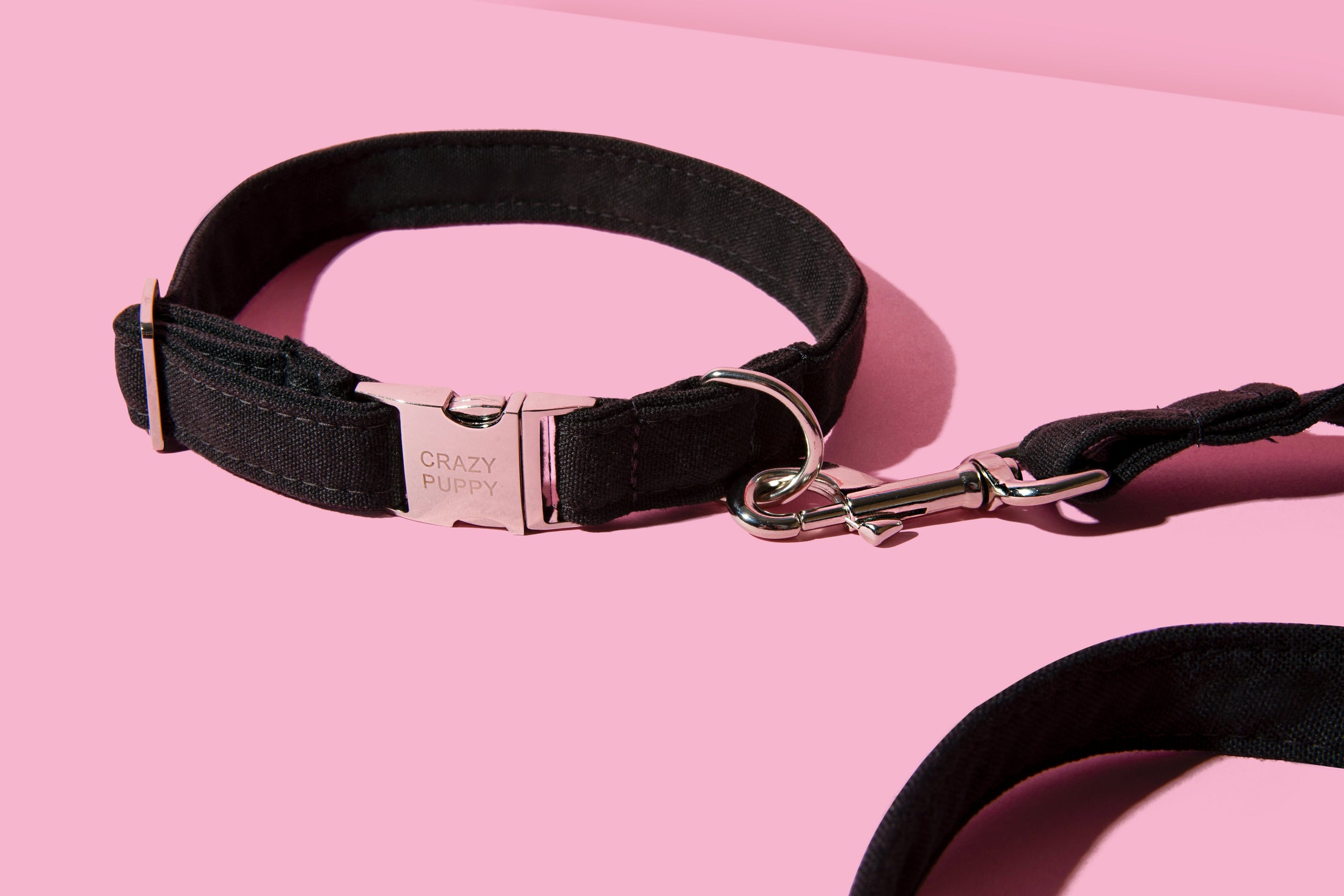 JET BLACK - RECYCLED OCEAN PLASTIC DOG LEASH - ECO-FRIENDLY