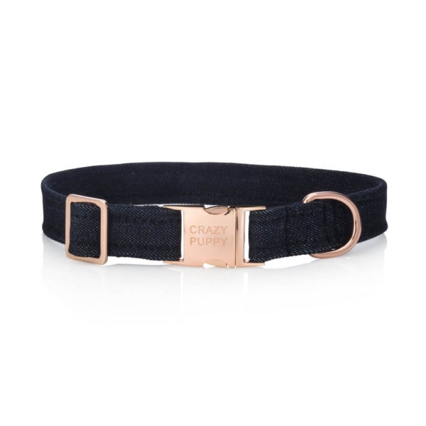Denim dog collar